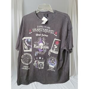 Bershka Graphic Tee Mens size‎ Small Heartbreakers Shirt Streetwear Skater NWT
